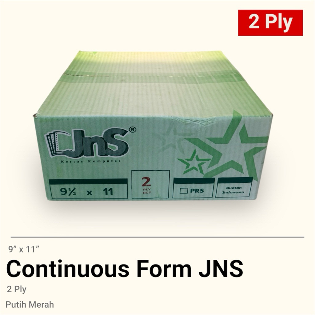 

Kertas Komputer JNS K2 NCR 9,5' x 11' Putih Merah
