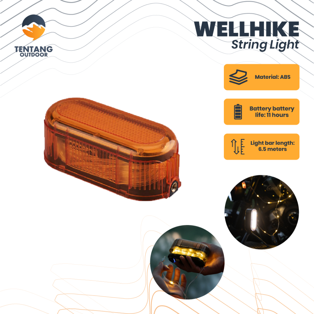 Lampu Tenda Camping Lampu Tumblr WELLHIKE Starry Light Lamps Outdoor Lampu Hias