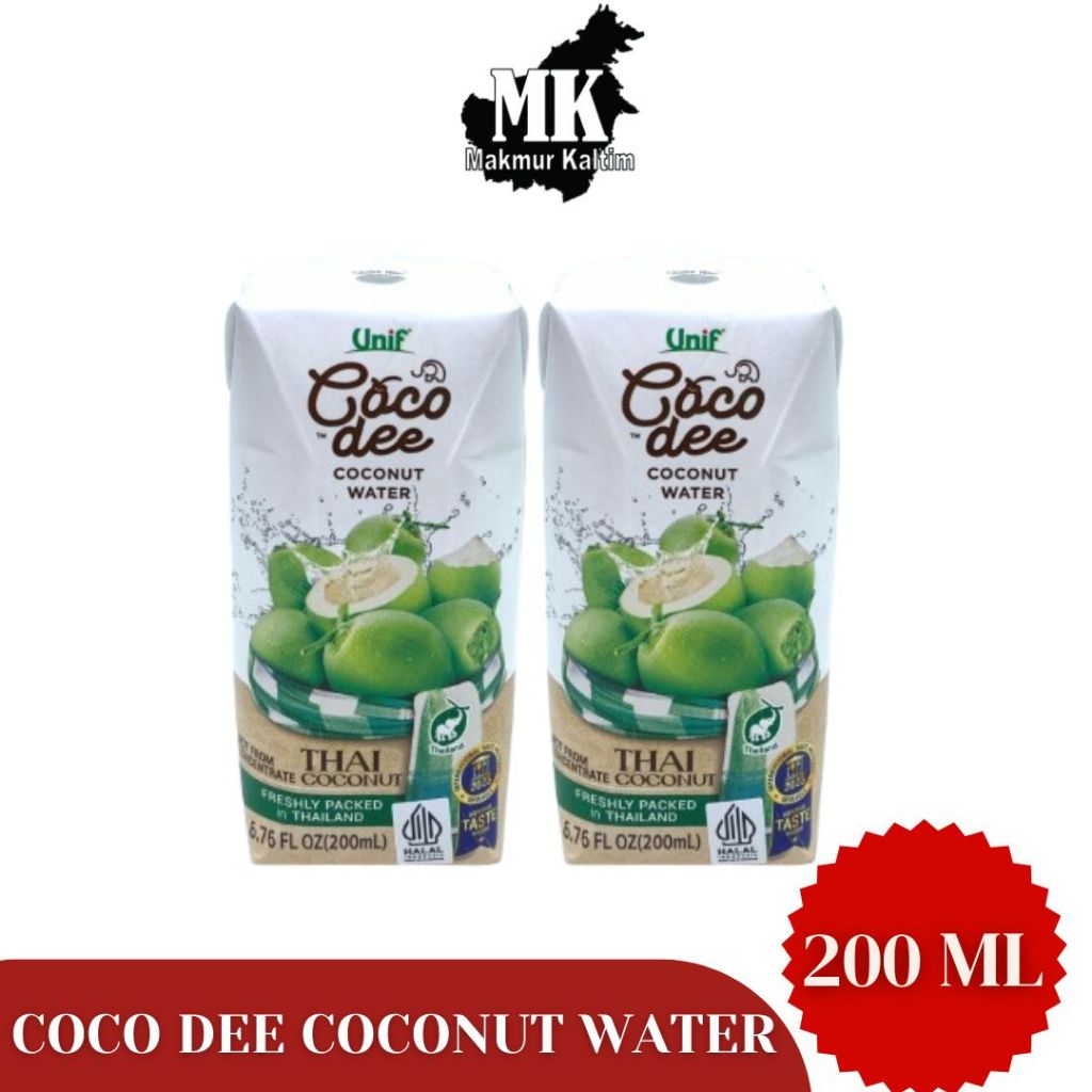 

Coco Dee Coconut Water Air Kelapa Murni Import Thailand Varian kemasan 200 ml