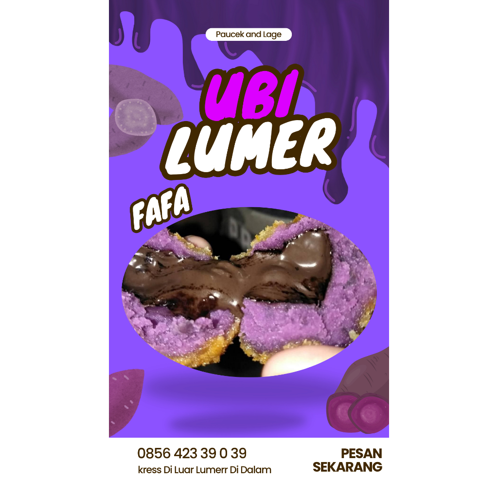 

FaFa Bobilum Bola Ubi Ungu Lumer FROZEN Coklat isi 16