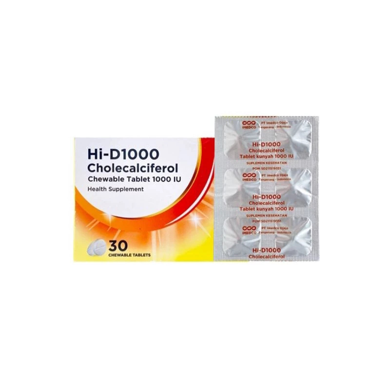 HI-D1000 1 Strip 6 Tablet | Vitamin D 1000IU