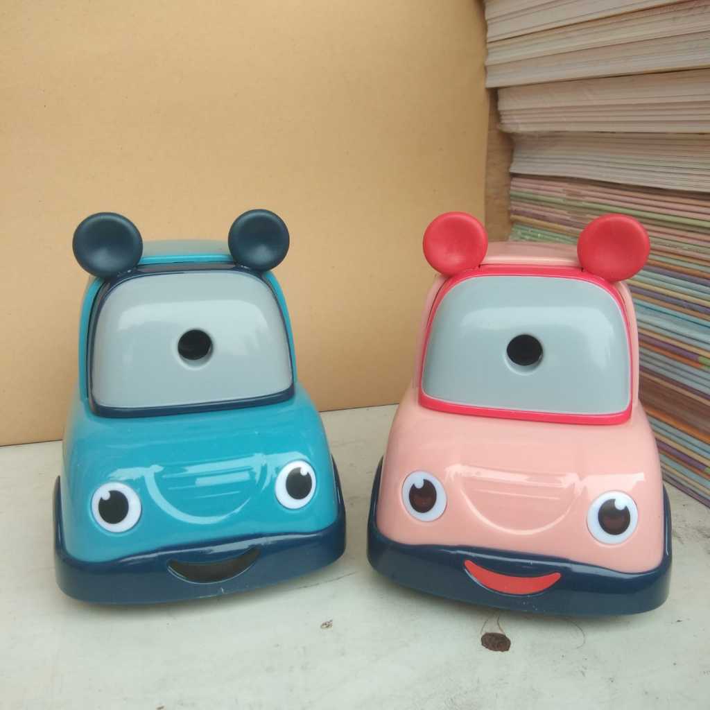 

Rautan Pensil Putar Karakter Mobil Lucu