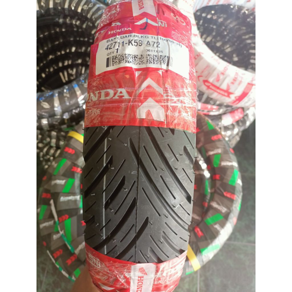 HONDA FEDERAL BAN MOTOR TUBLESS UK 90/80 & 100/80-14.  COCOK UNTUK MOTOR VARIO 125, 150 / BEAT / MIO