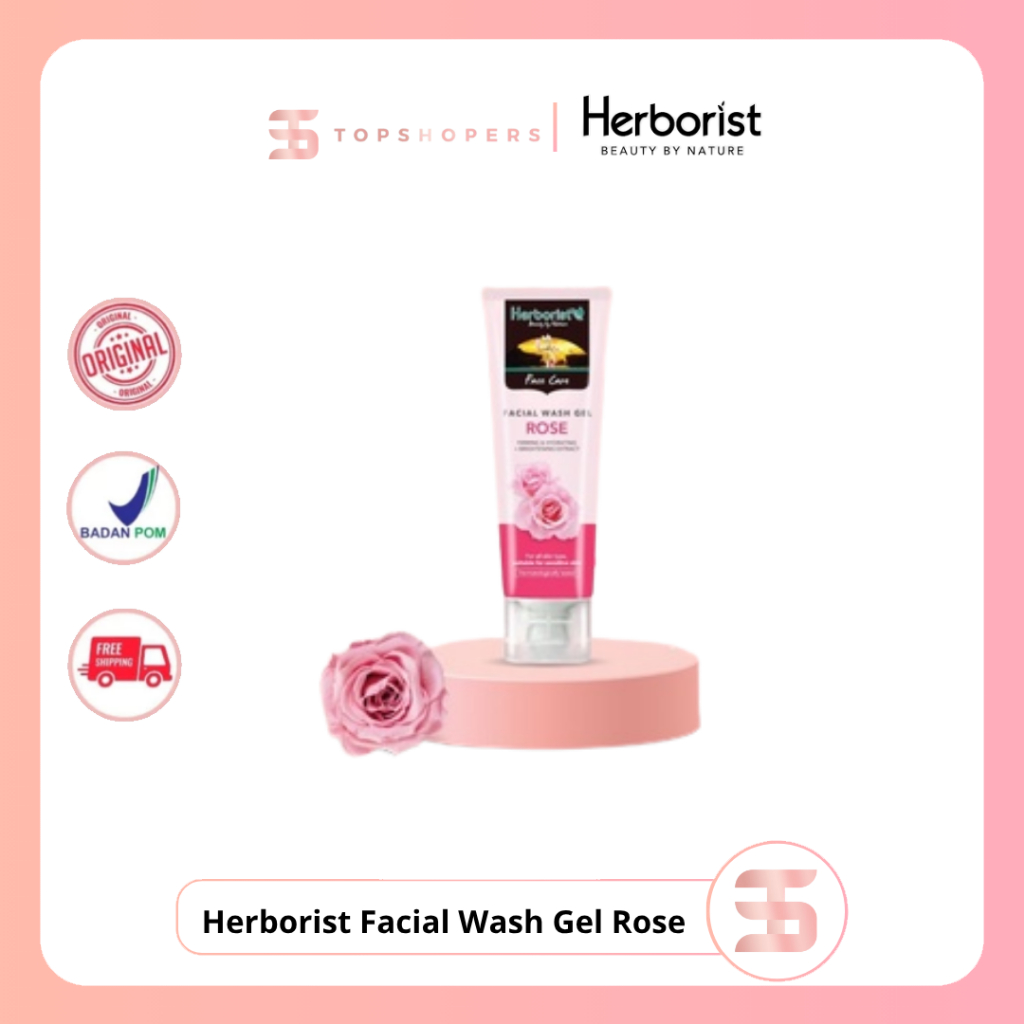 Herborist Facial Wash Gel Rose