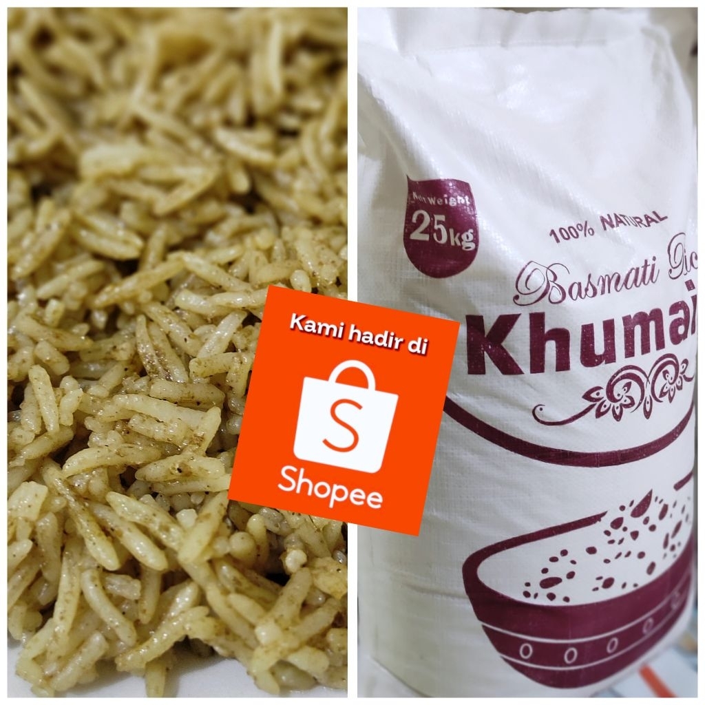 

[MURAH] Beras Basmati India Premium KHUMAIRA Kemasan Reapack 1kg Asli Long Grain XXL Creamy Sella Nasi Kebuli Nasi Mandhi Nasi Biryani - Beras Basmati KHUMAIRA