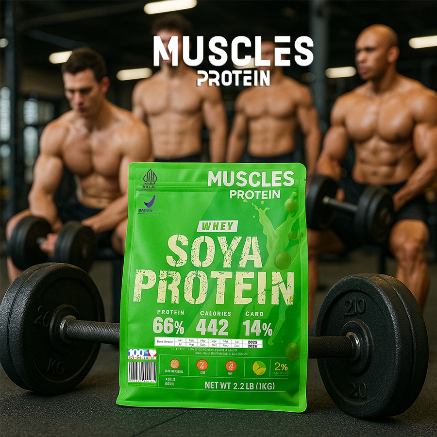 Muscles Protein Susu Kedelai Murni Tinggi Protein 1Kg