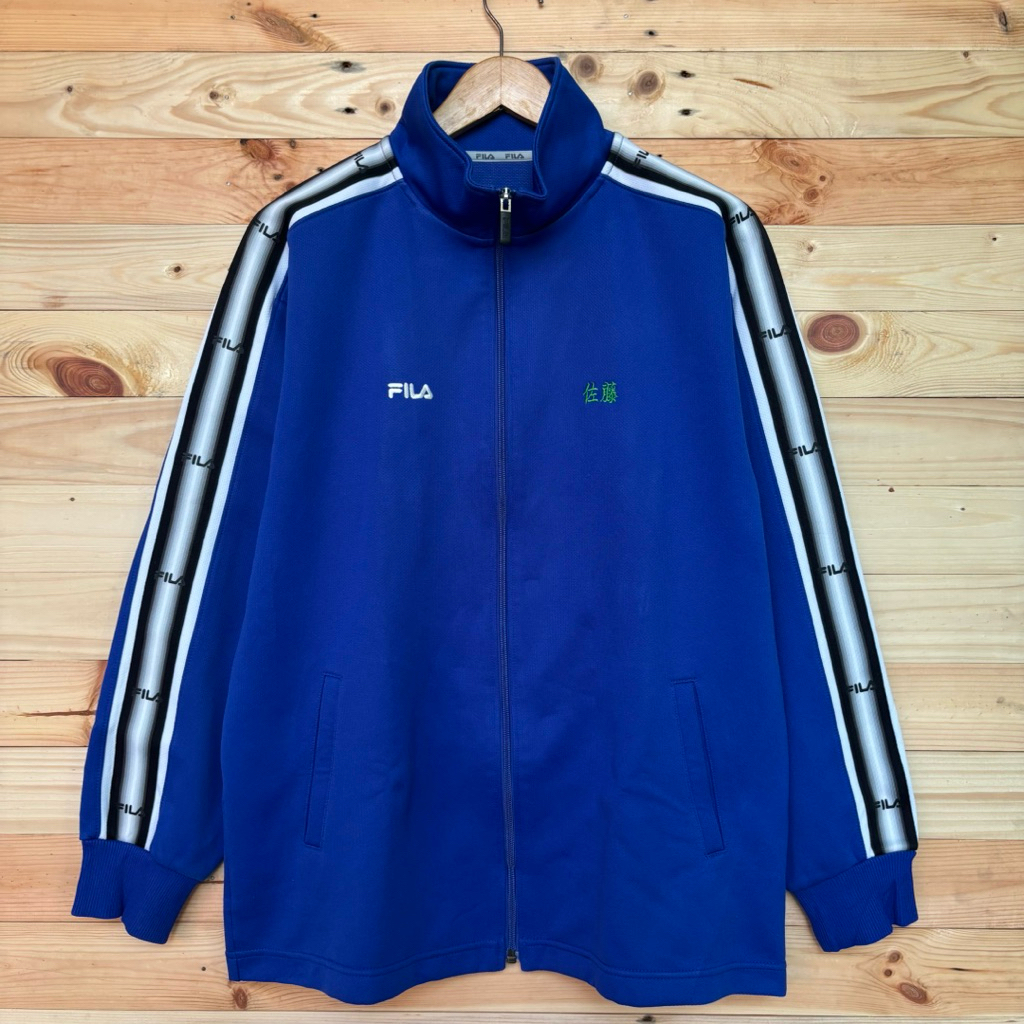 Jaket Tracktop Fila Tapped - Second Very Good Condition Untuk Pria & Wanita