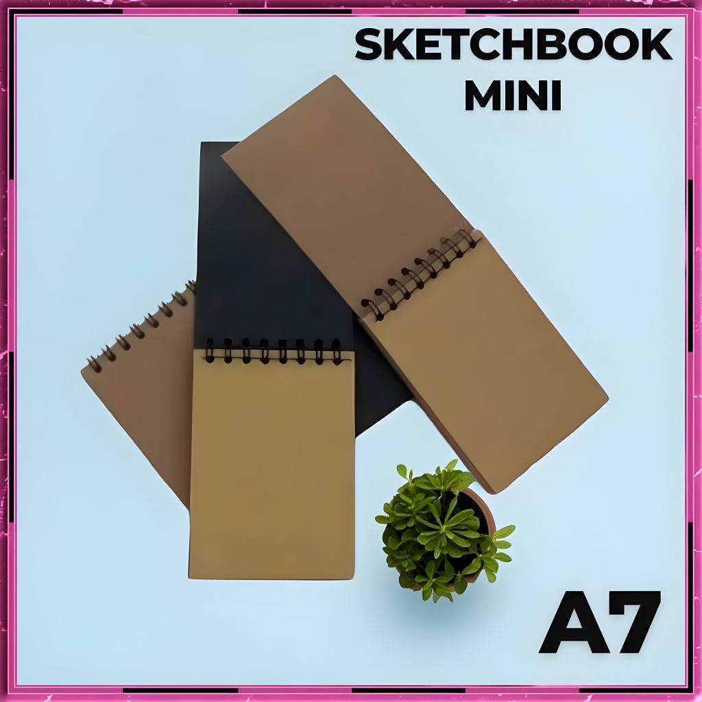 

BUKU SKETSA / SKETCHBOOK / SKETCHBOOK MINI BROWN / BUKU SKETSA KECIL / SKETCH