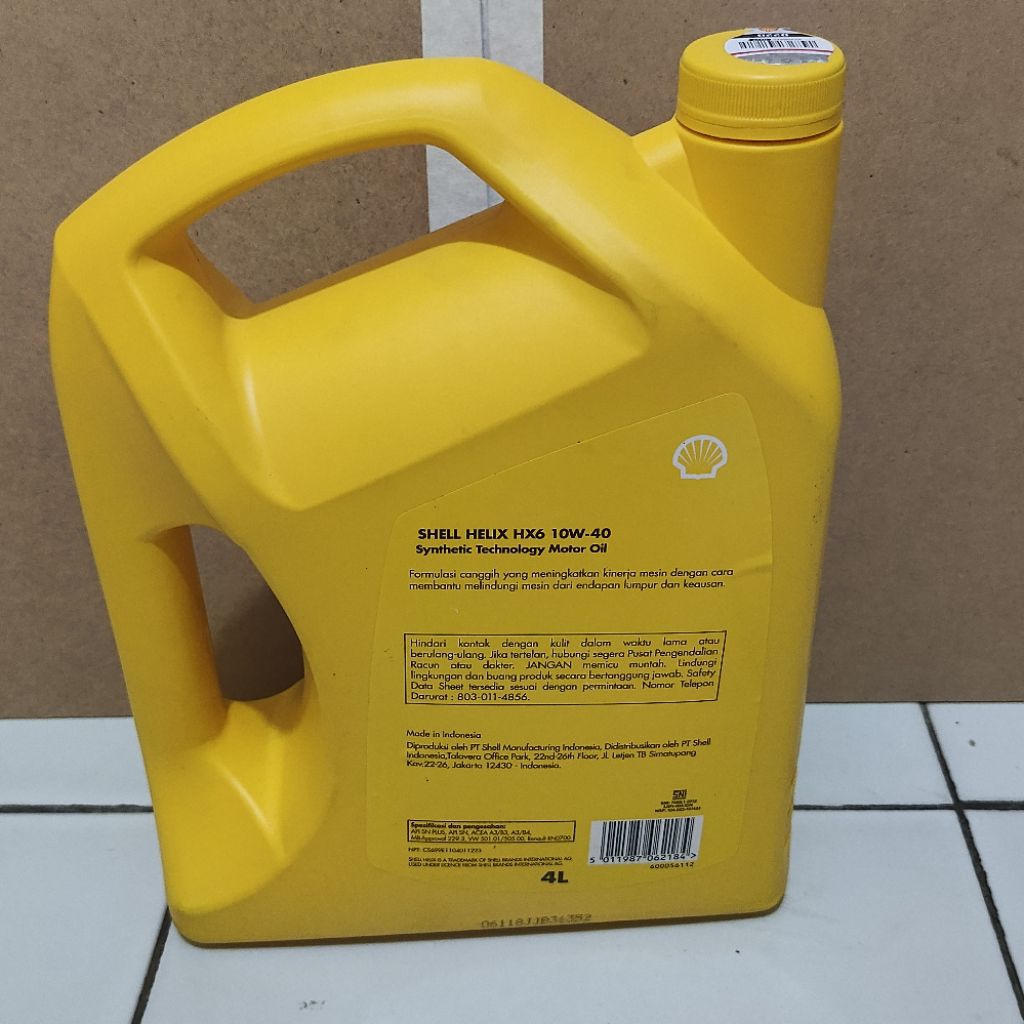 oli shell helix HX6 10W 40  4liter