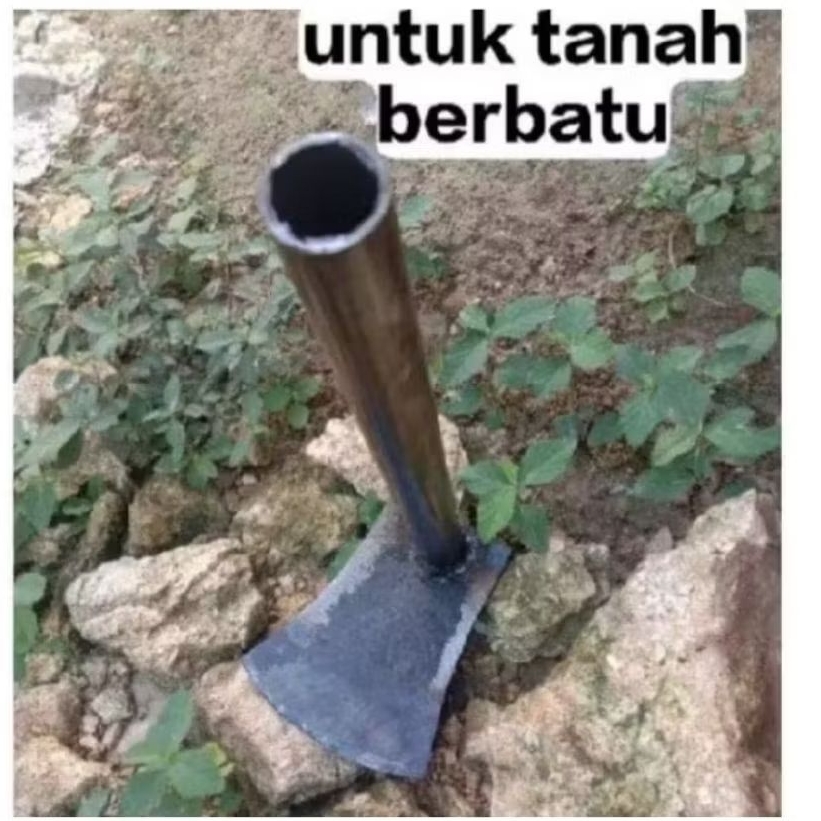 Cangkul mini bahan baja per.