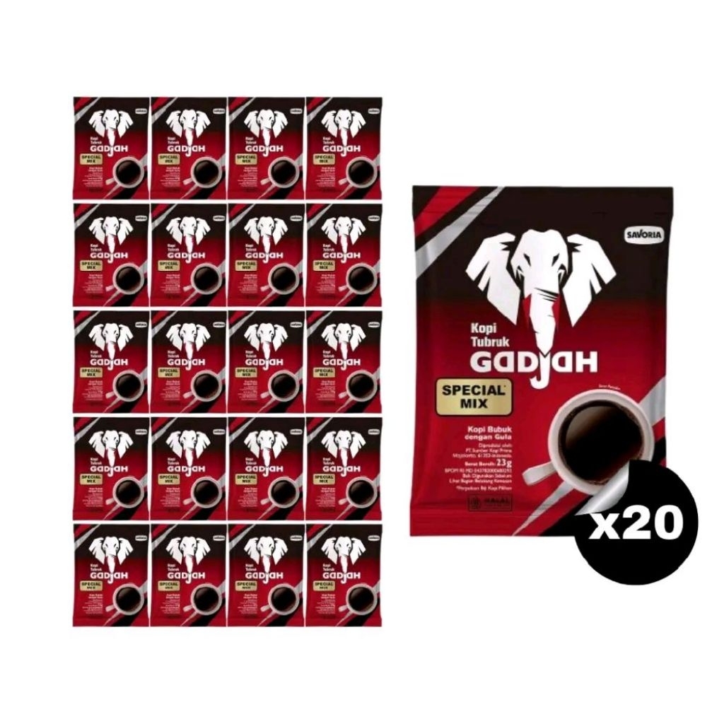 

Kopi Gajah Special Mix Isi 10 Sachet, Coffee, kopi tubruk, kopi hitam, kopi Indonesia