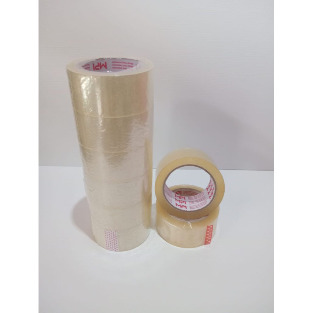 

lakban per 6 pcs uk 45 mm x 90 yard lakban bening/adesive