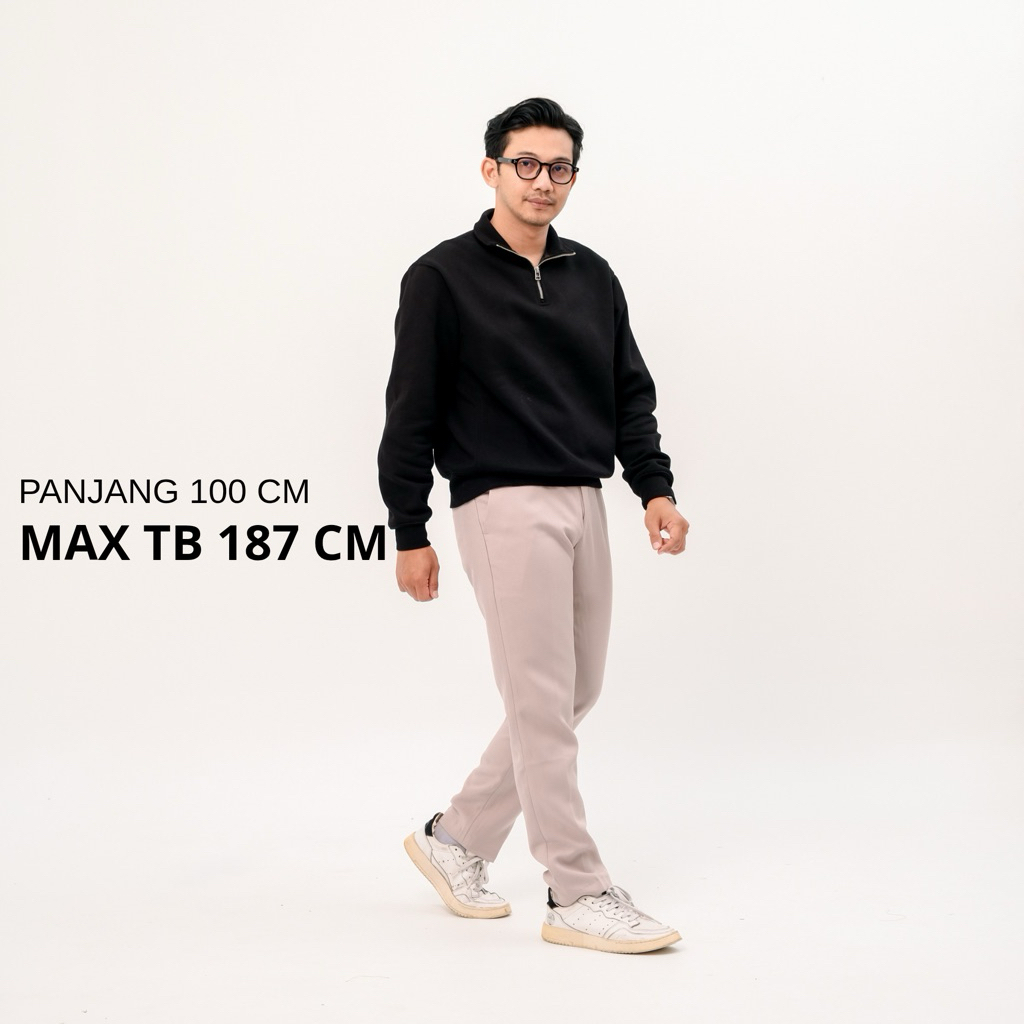 ALIZZAE | Celana Slimfit Pria / Celana Bahan / Celana Kantor