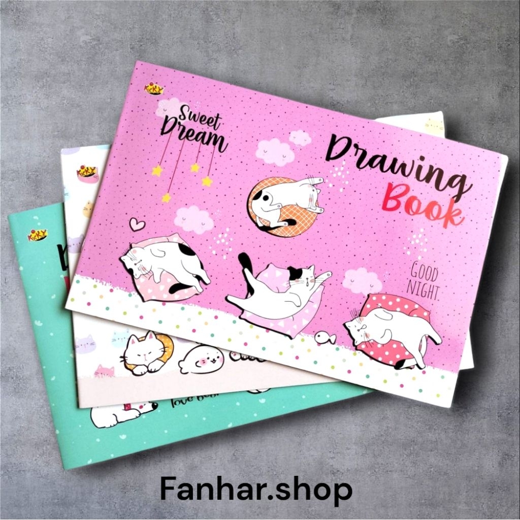 

Buku Gambar Kiky Ukuran A4 20 x 30 1 Pack Isi 5 Buku 10 Lembar