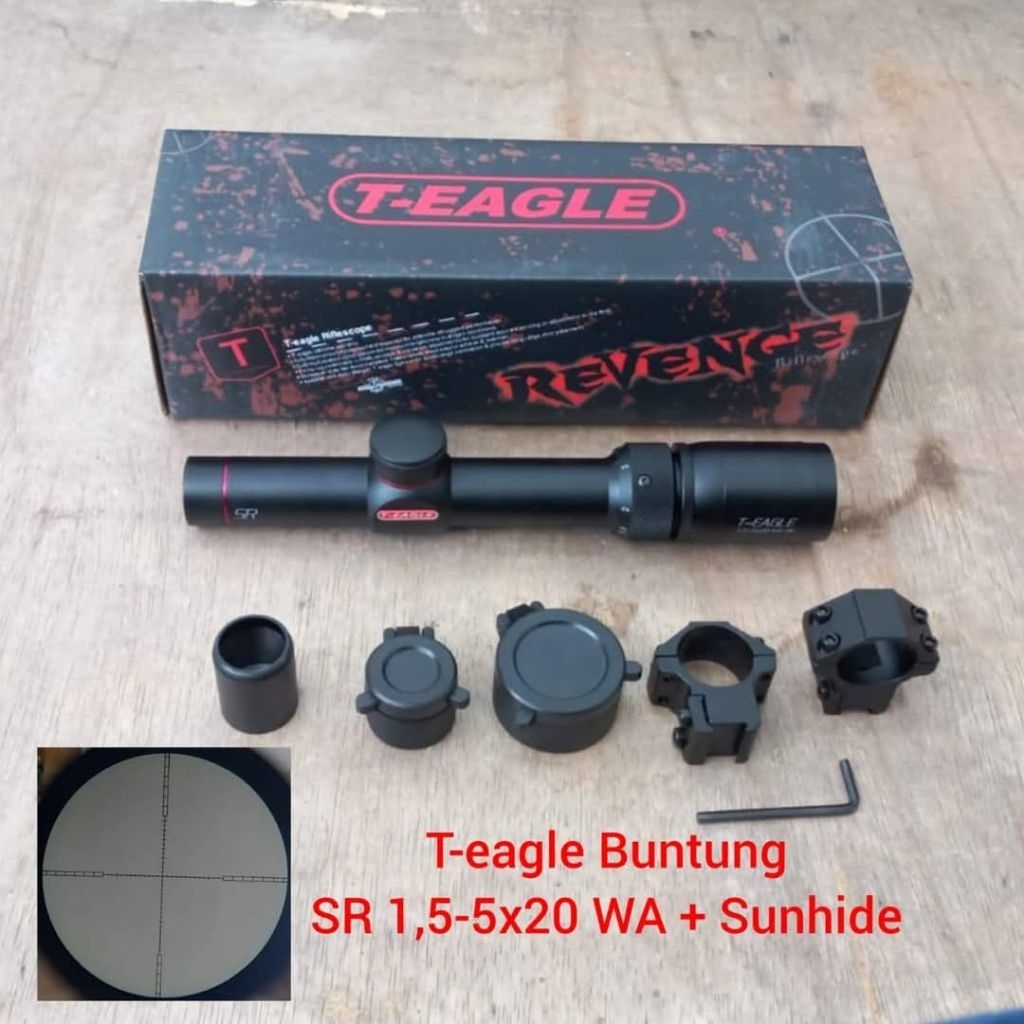 Teleskop T-Eagle Buntung SR 1.5-5×20 WA