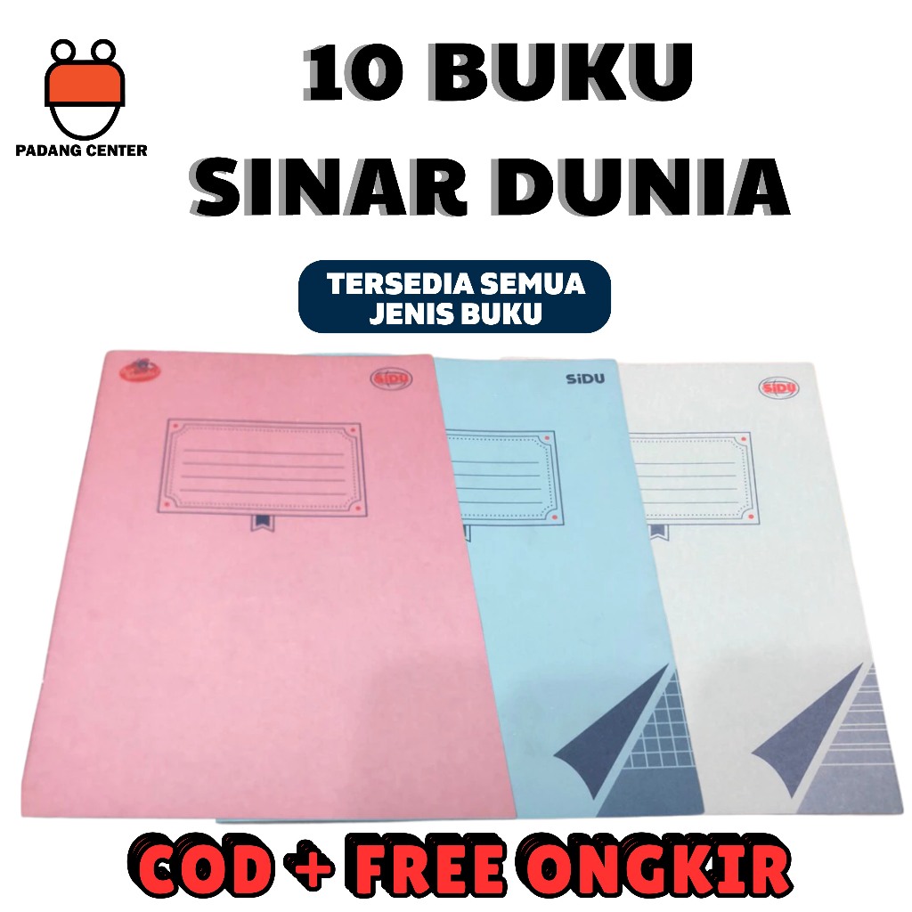 

Buku Tulis, Buku Petak, Buku Garis 3 Sidu Isi 38 Lembar – 1 Pak (10 Buku) – Kualitas Terjamin, Harga Hemat!