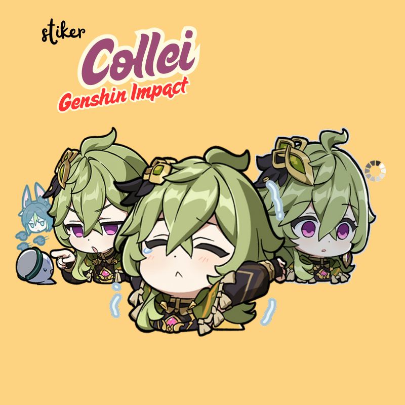 

Stiker Collei Genshin Impact | Sticker Collei Genshin Vinyl Glossy Anti Air