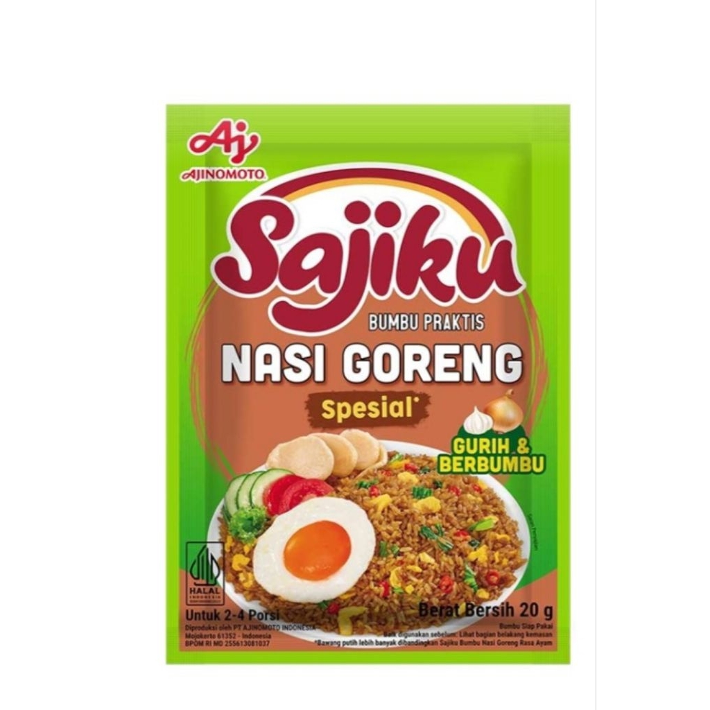 

Ajinomoto bumbu nasi goreng sajiku rasa kecap 20 gram