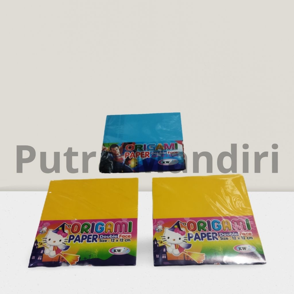 

Origami 2 warna bolak- balik bonnex ukuran kecil-tanggung- besar