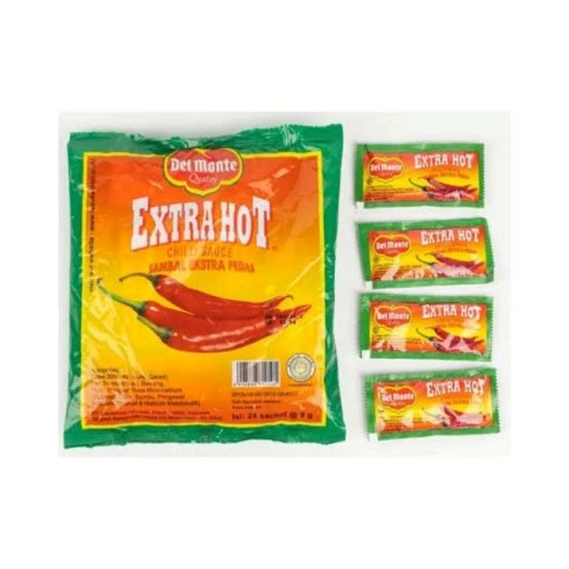 

Delmonte Saus Ketchup Sachet Saos Sambal Extra Hot Chili Sauce