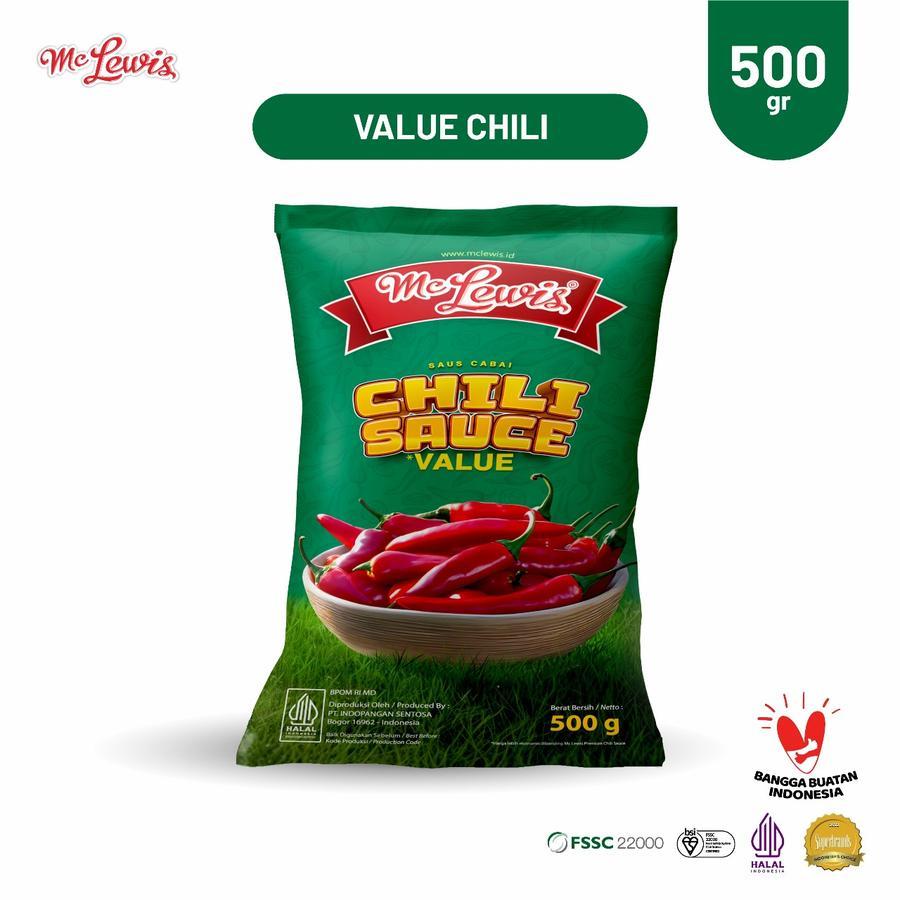 

Mc Lewis Chili Sauce Value 500g Pedas