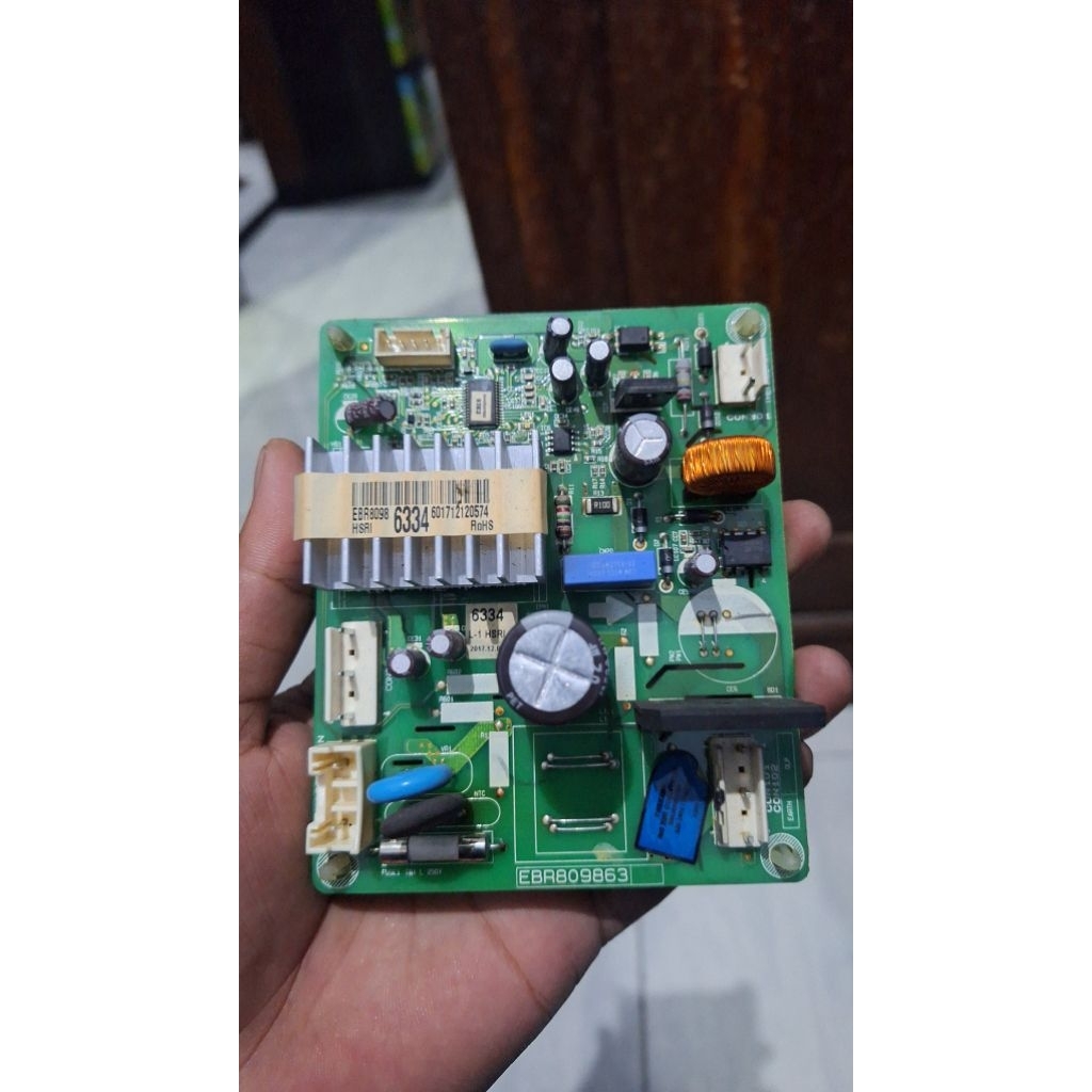 modul pcb kulkas freezer lg inverter 6 rak 6334 ebr8098 ori copotan