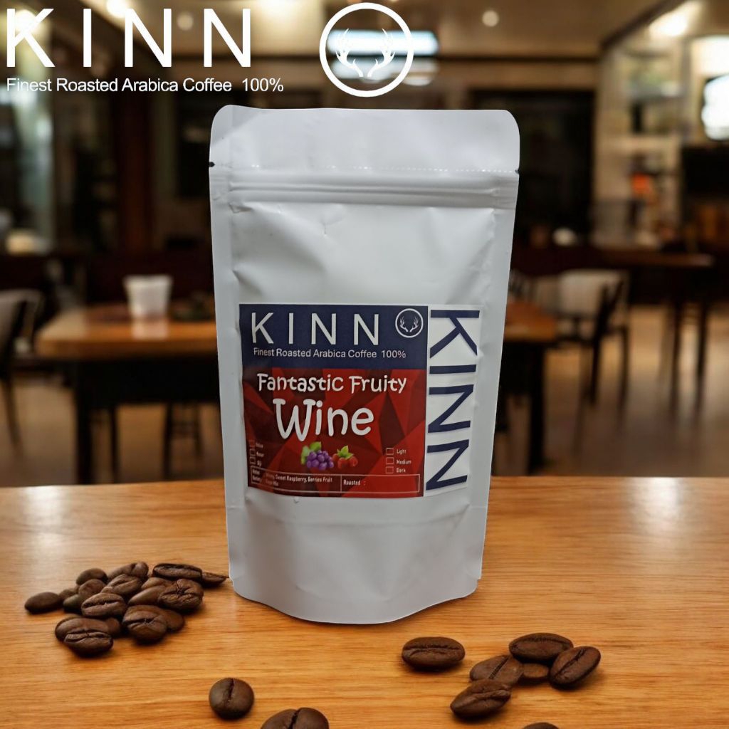 

Biji kopi Arabika 100% Wine Fantastic Fruity 150gr kemasan pouch