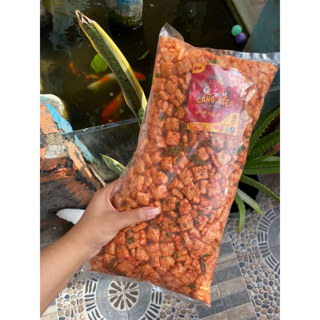 

RAMBAK TAHU MEDAN SUPER 500GR-Cemilan Makanan Ringan Kripik Snack Pedas Food Daun Jeruk