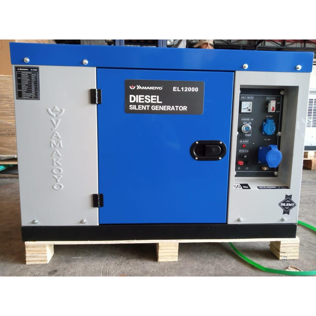 Genset silent diesel yamakoyo EL12000 9000watt tembaga asli diesel silent