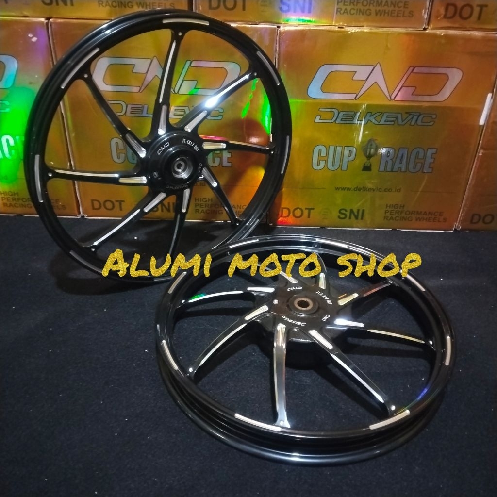 velg racing delkevic/DND m8 ring 17 mio sporty mio smile mio soul mio j mio gt115 fino karbu