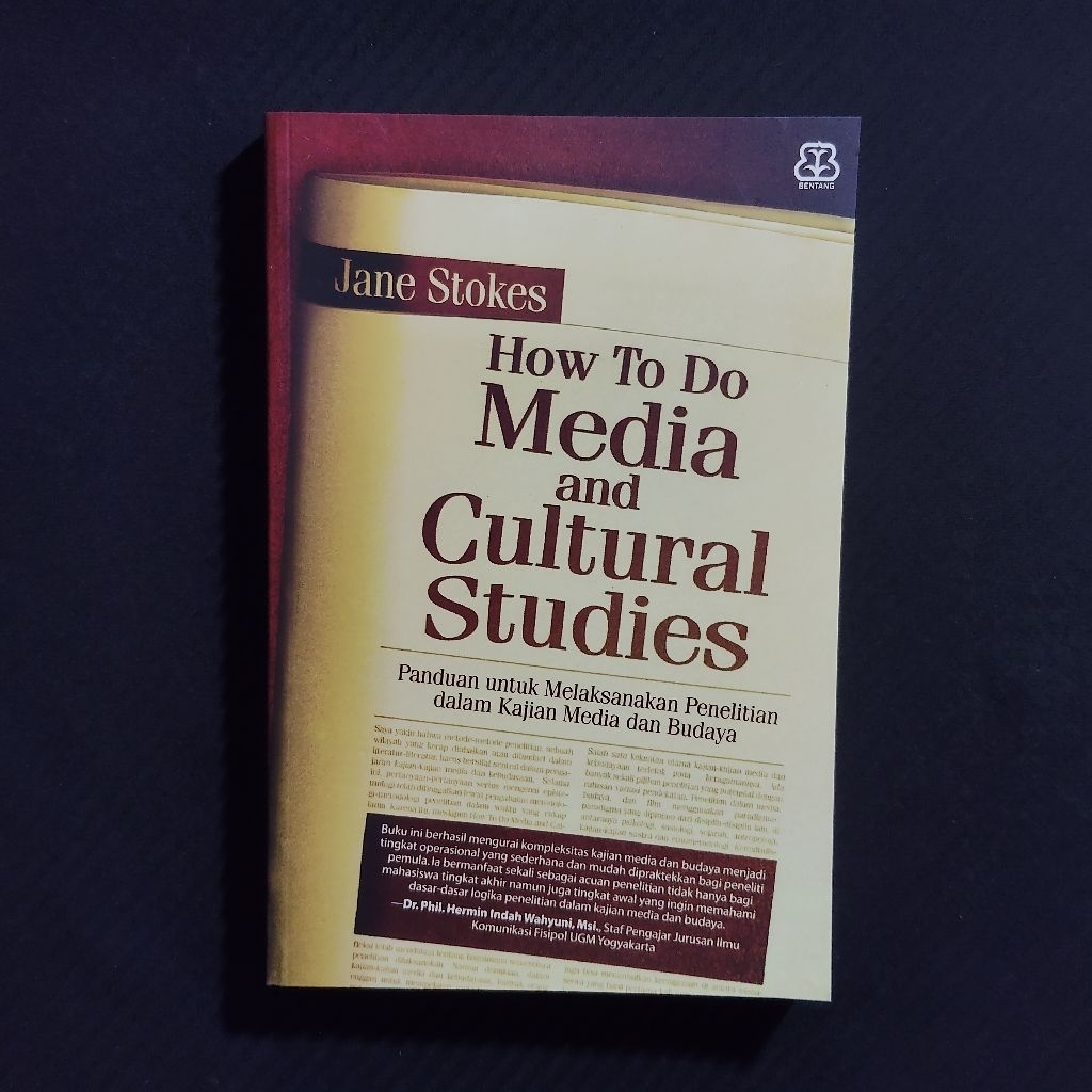 Buku Original • How To Do Media and Cultural Studies - Panduan Untuk Melaksanakan Penelitian Dalam K