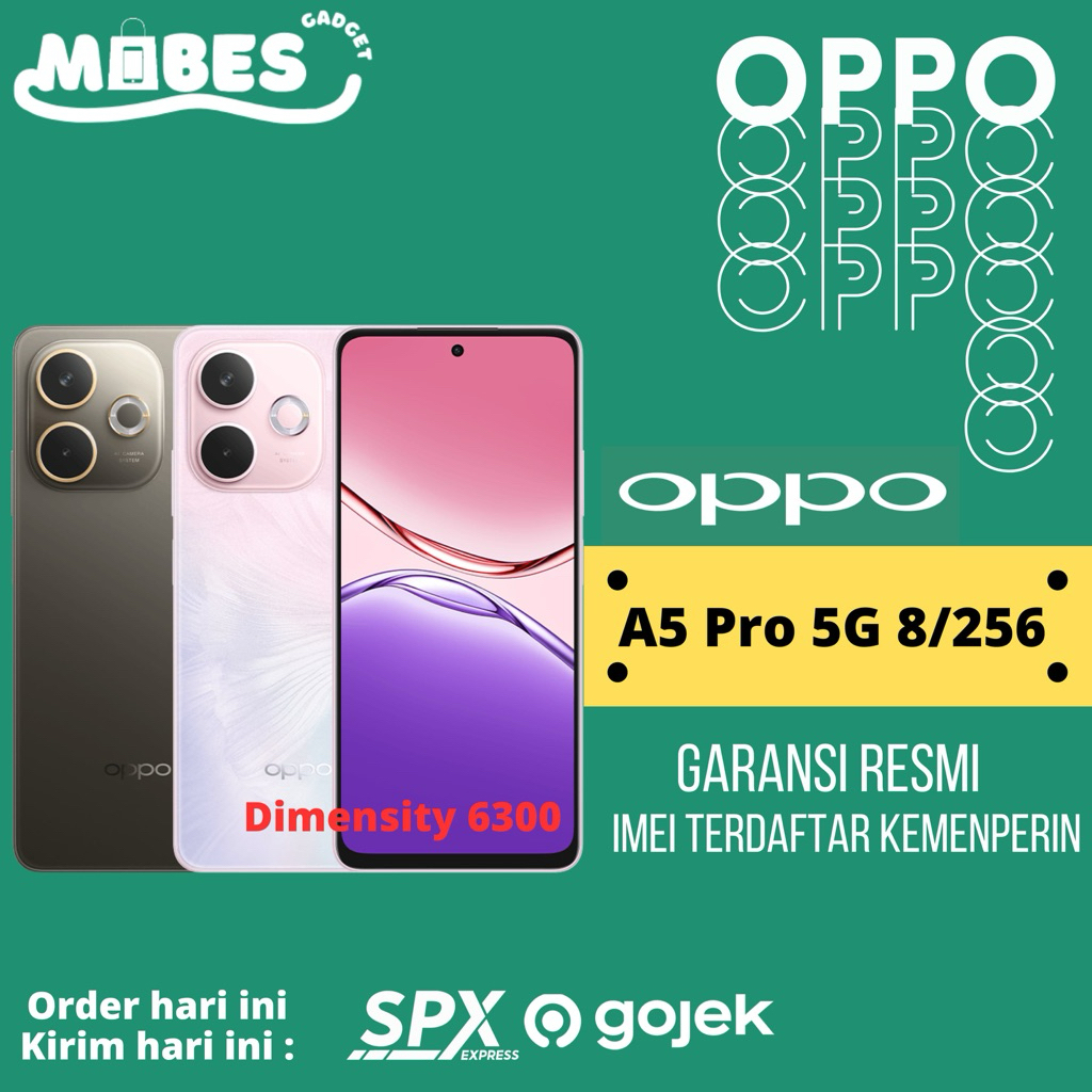 Oppo A5 Pro 5G 8/256 GB Resmi Garansi Oppo Indonesia Terbaru Oppo