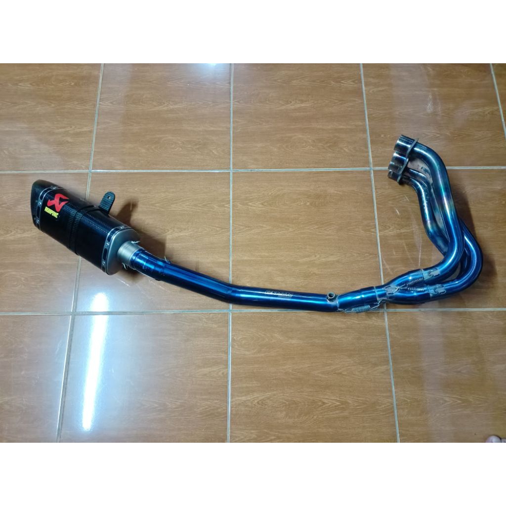 Akrapovic karbon original Slovenia Fullsistem zx25r header kendmoto titanium By R9 original