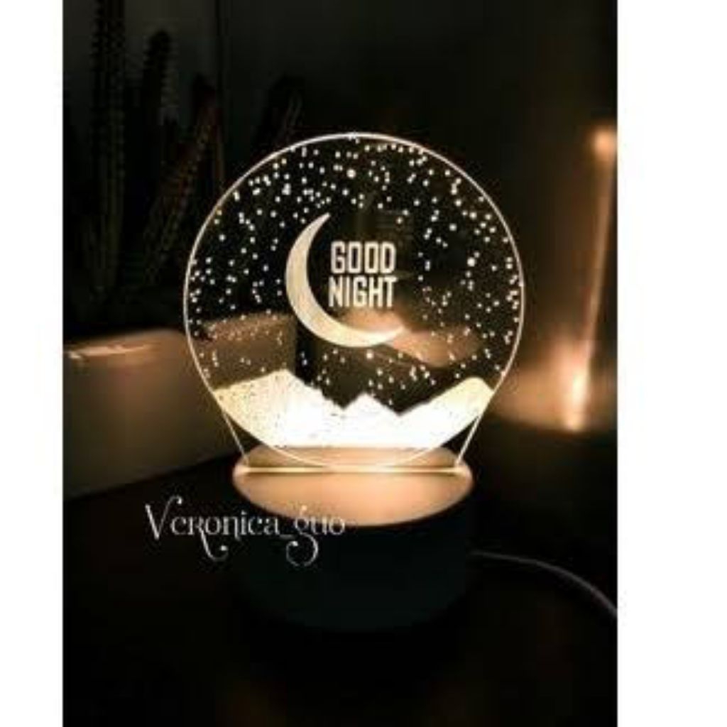 Lampu Hias | lampu tidur LED akrilik 3D