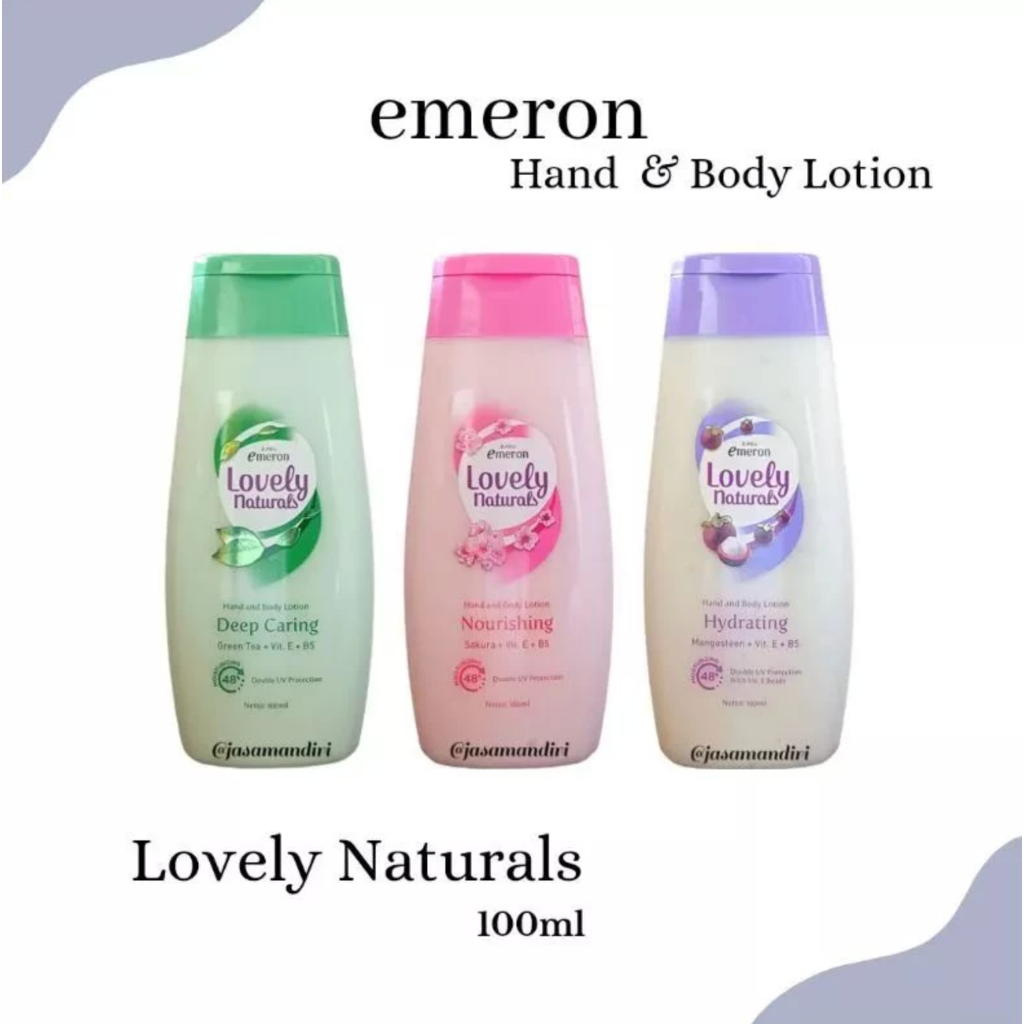Emeron Lovely [100-GLOW] Hand Body Lotion White UV GLOW BRIGHTENING/EMERON NOURSHING 100ML 100ml