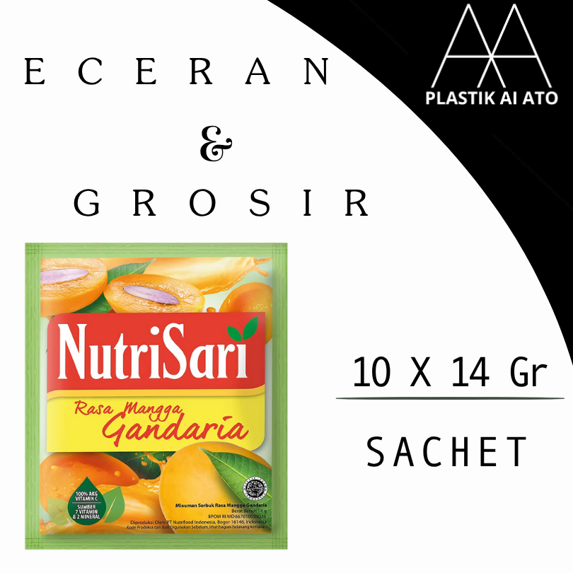 

Nutrisari mangga gandaria1 Renceng 10x14gr – Minuman Serbuk Segar Untuk Warung | Harga Grosir