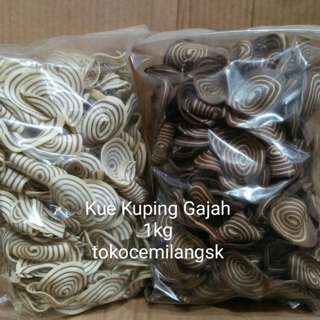 

Kue Kuping Gajah Otokowok 1000gr/Rasa Manis Gurih Renyah Murah/Cemilan Terlaris 2025