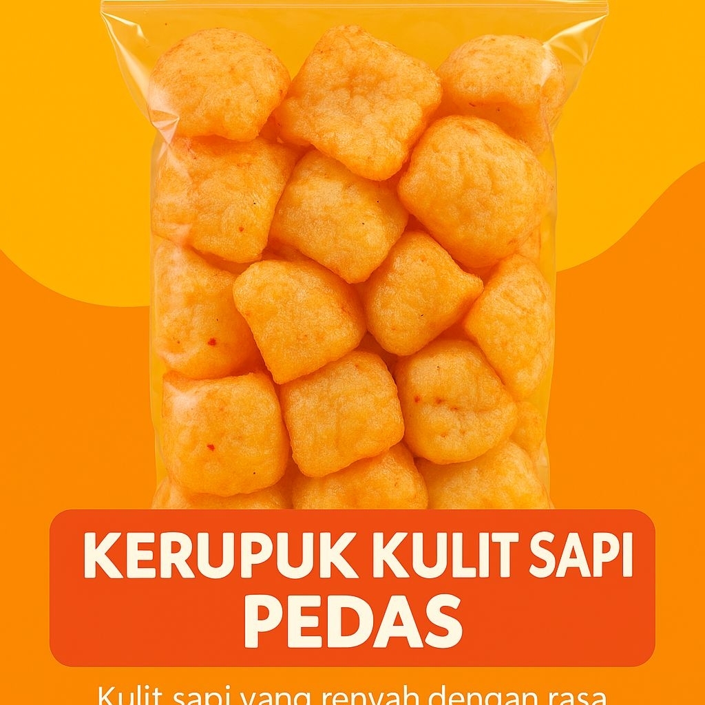 

[Akang Kerupuk] Kerupuk Kulit Pedas Lokal Asli Garut,Termurahh!!