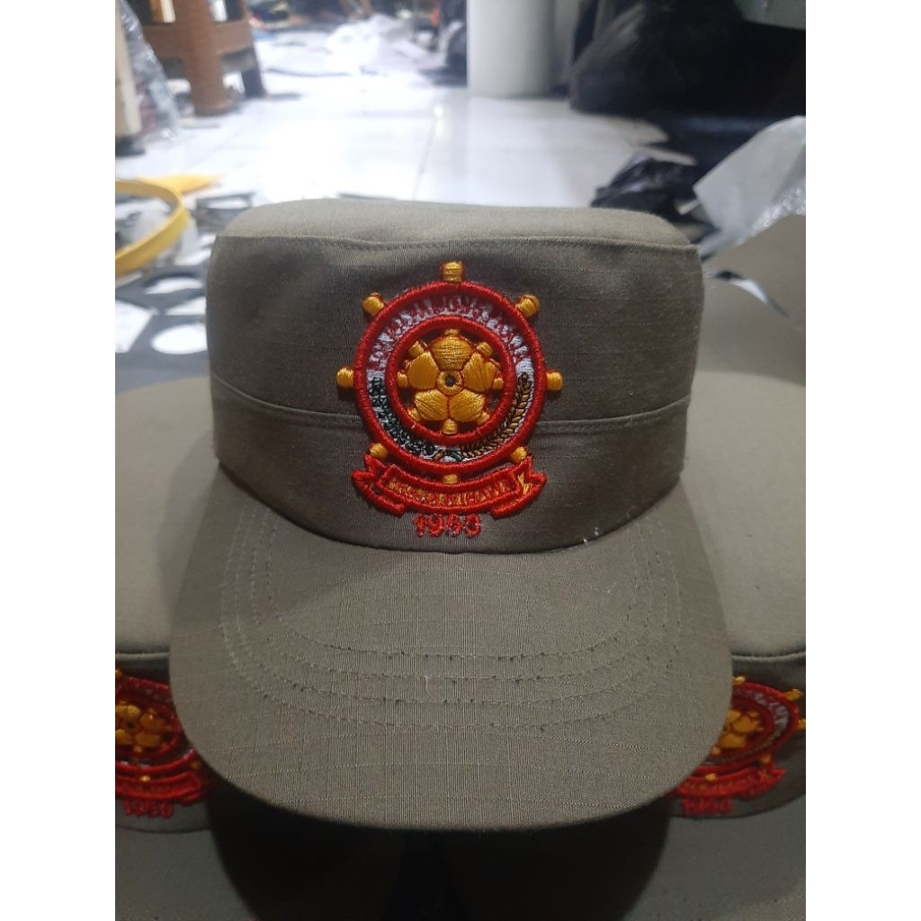 topi komando pol pp golongan 2 kain luster pol pp