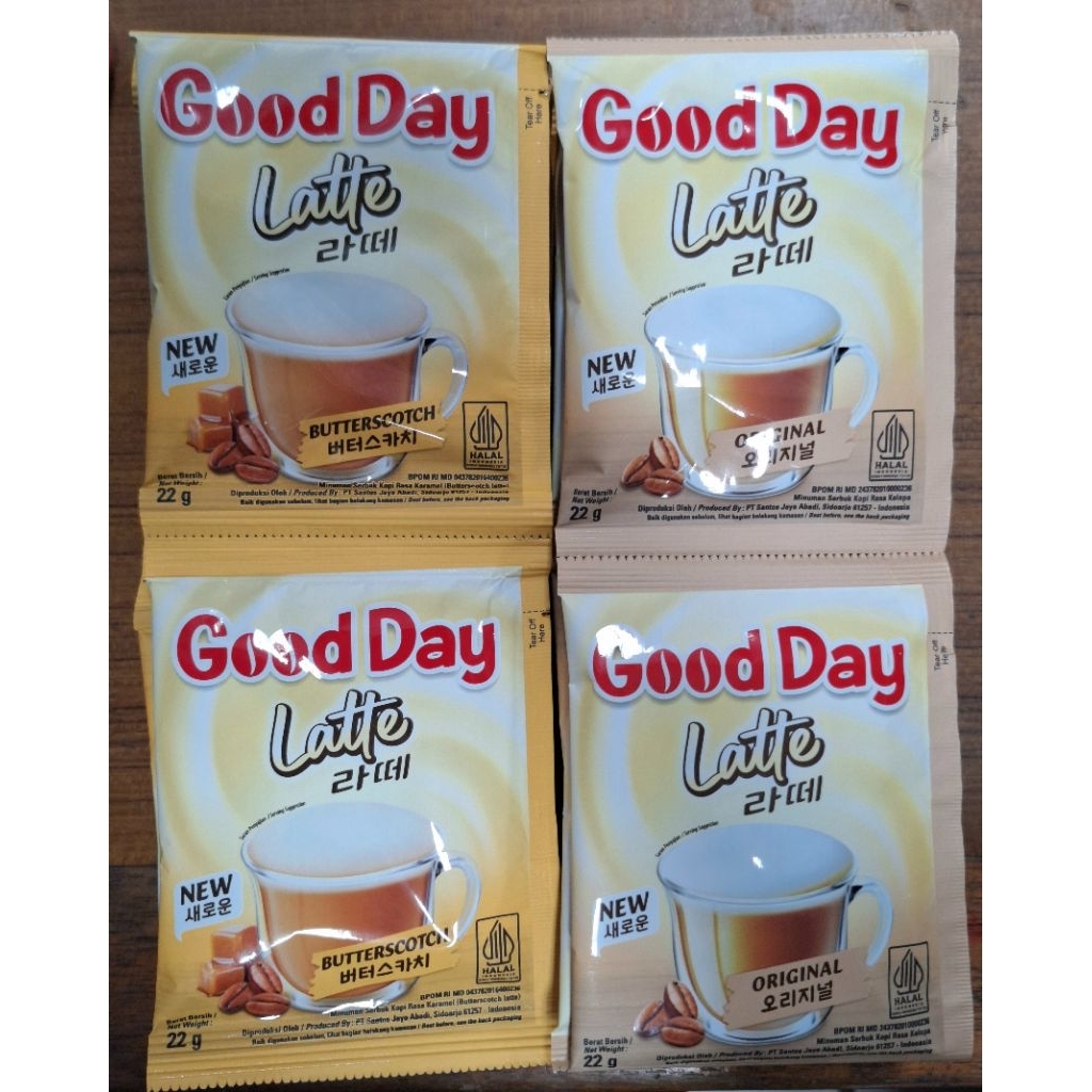 

KOPI INSTAN GOOD DAY LATTE @22Gram