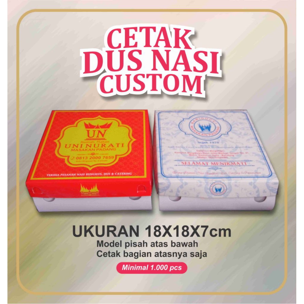

Dus Nasi Custom 18x18x7cm