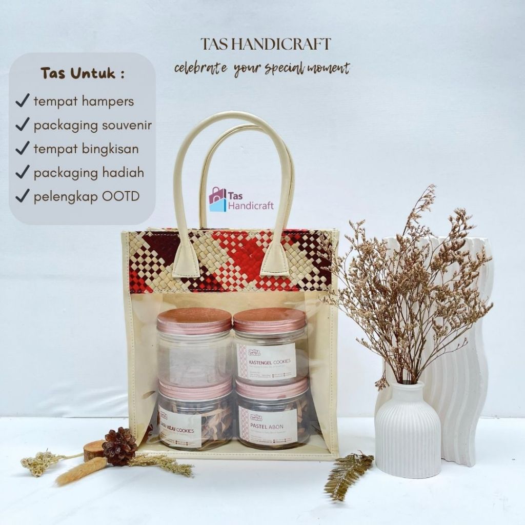 

Tas Hadiah Ulang Tahun Anak Pandan Lurik Kombinasi Mika | Goodiebag Souvenir Anniversarry | Giftbag