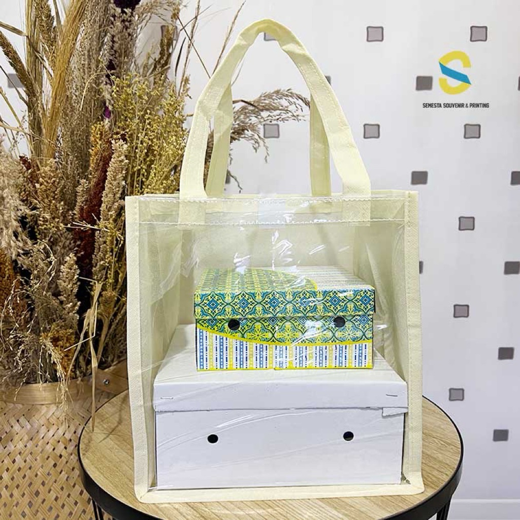 

BISA PENGIRIMAN INSTAN Tas Hajatan Goodie Bag Kombinasi Mika Ukuran box 20cm