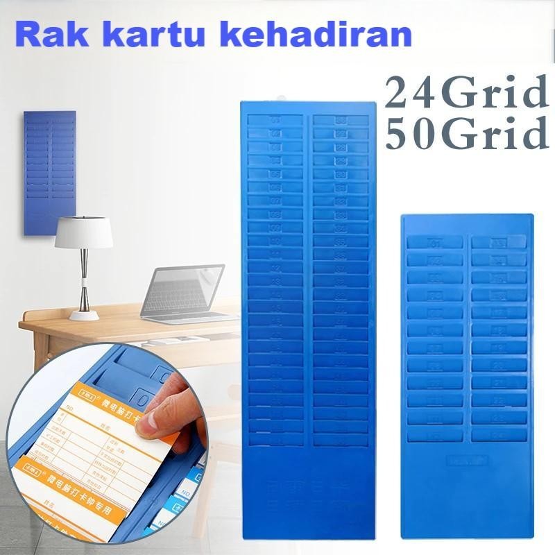 Isi 24/50 Sheet Rak Absensi Kartu Rak Absensi Absensi Rak Kartu Absensi Kartu Absensi Ceklok