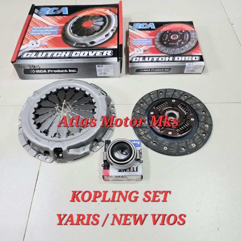 [3PCS] KOPLING SET MATAHARI KAMPAS LAHAR KOPLING TOYOTA YARIS BAKPAO GEN1 / VIOS GEN1 / NEW VIOS GEN