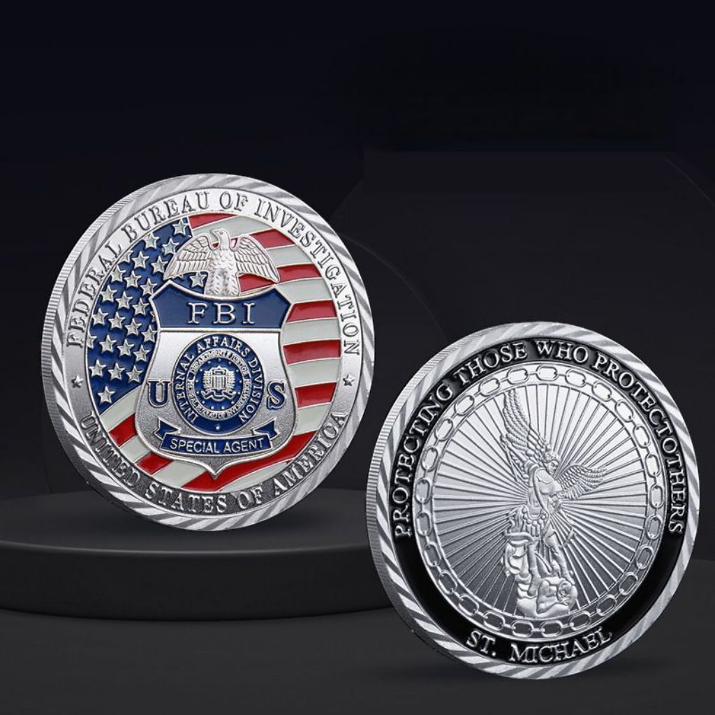 koin Police amerika FBI Navy souvenir dekorasi hiasan koleksi unik langka koin