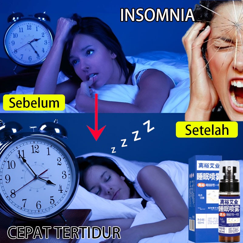 Tetes tidur Obat tidur ampuh tetes Pillow mist Calming spray Tidur cair Oba tidur ampuh Tidur nyenya