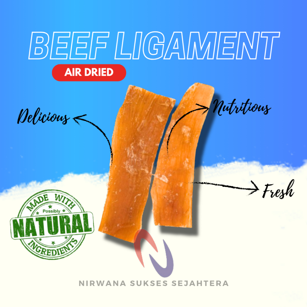 URAT MAYANG SAPI KERING / DEHYDRATED, AIR DRIED BEEF LIGAMENT. CHEWS, TREATS, DENTAL CARE, SNACK FRO