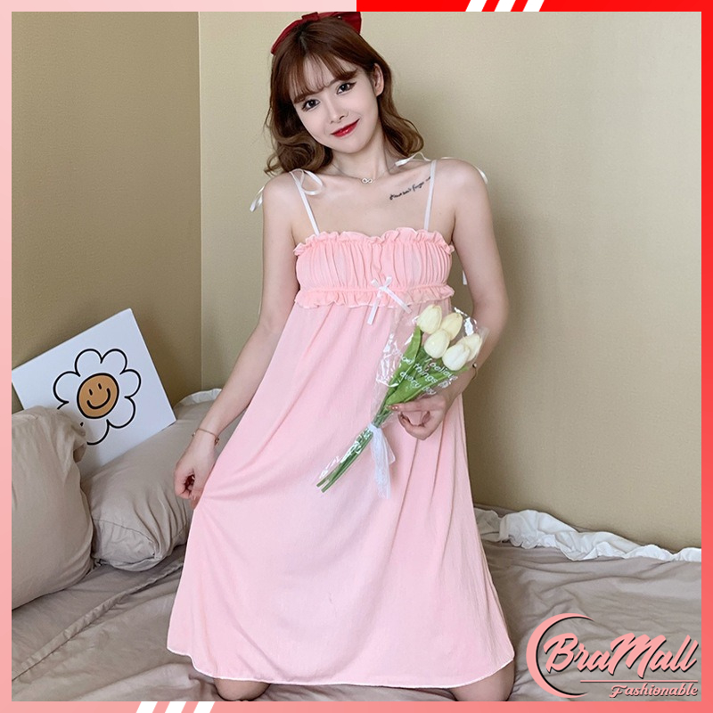 【 Bra Mall 】BM-331 Daster Lucu Tali Kecil Import Daster Wanita Sexy Daster Import Pakaian Wanita