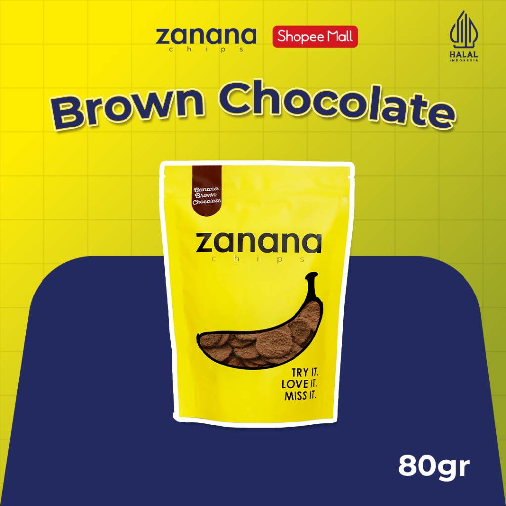 

Zanana Chips Brown Chocolate | Keripik Pisang Bumbu Tebal dan Renyah